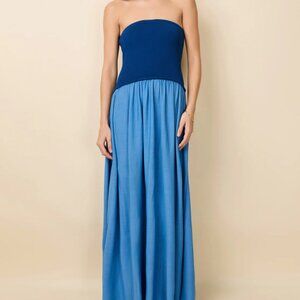 Solid & Striped Strapless Soglio Dress